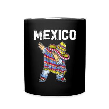 Mexique Mexique Cadeau mexicain Flag Football - Mug uni - noir - Devant