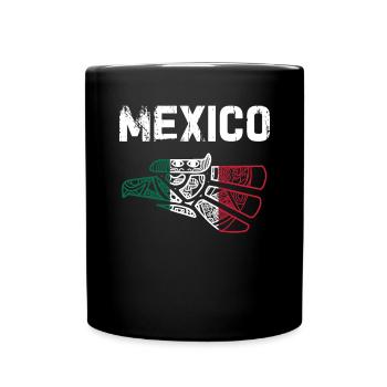 Mexique Mexique Cadeau mexicain Flag Football - Mug uni - noir - Devant