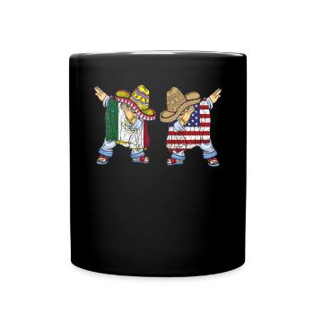 Mexique Mexique Cadeau mexicain Flag Football - Mug uni - noir - Devant