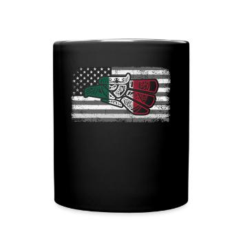 Mexico Mexico Mexican Gift Flag Football - Full Colour Mug - black - Front