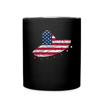Mexico Mexico Mexican Gift Flag Football - Full Colour Mug - black - Front