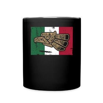 Mexique Mexique Cadeau mexicain Flag Football - Mug uni - noir - Devant