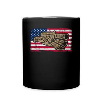 Mexico Mexico Mexican Gift Flag Football - Full Colour Mug - black - Front