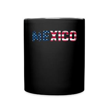 Mexique Mexique Cadeau mexicain Flag Football - Mug uni - noir - Devant