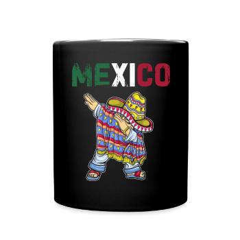 Mexique Mexique Cadeau mexicain Flag Football - Mug uni - noir - Devant
