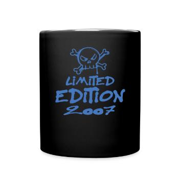 Limited Edition 2007 Geburtstag 2007 Geboren - Tasse einfarbig - Schwarz - Vorne