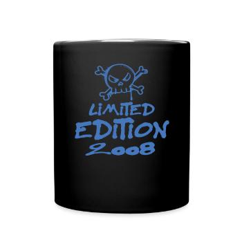 Limited Edition 2008 Geburtstag 2008 Geboren - Tasse einfarbig - Schwarz - Vorne