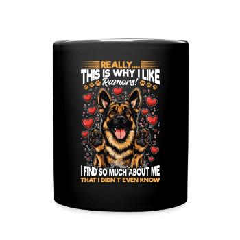 German Shepherd Dog Breed Really - Tasse einfarbig - Schwarz - Vorne