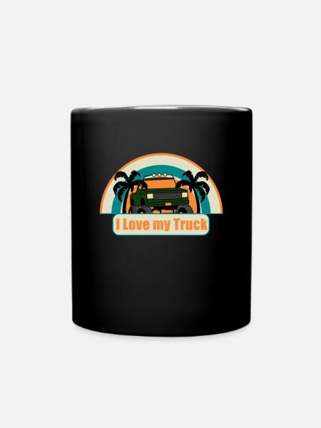 I Love My Truck - Tasse einfarbig - Schwarz