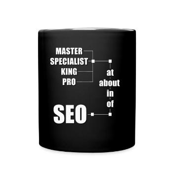 SEO - Marketing - Full Colour Mug - black - Front