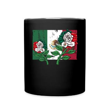 Mexique Mexique Cadeau mexicain Flag Football - Mug uni - noir - Devant