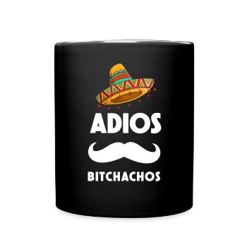 Mexiko Mexico Mexikaner Geschenk Flagge Fußball - Tasse einfarbig - Schwarz - Vorne