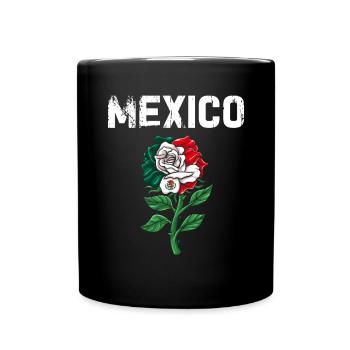 Mexique Mexique Cadeau mexicain Flag Football - Mug uni - noir - Devant