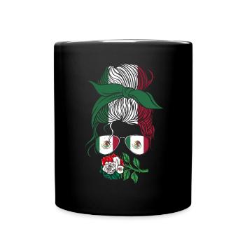 Mexique Mexique Cadeau mexicain Flag Football - Mug uni - noir - Devant