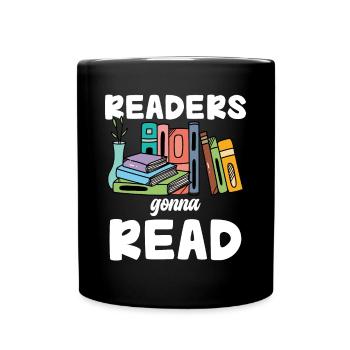 Les lecteurs liront des livres Bookworm Passion - Mug uni - noir - Devant