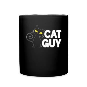 Cat Dad Gifts - Full Colour Mug - black - Front