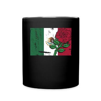 Mexique Mexique Cadeau mexicain Flag Football - Mug uni - noir - Devant