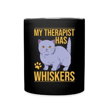 Cat Dad Gifts - Tasse einfarbig - Schwarz - Vorne