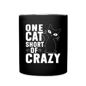 Cat Dad Gifts - Tasse einfarbig - Schwarz - Vorne