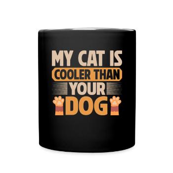 Cat Dad Gifts - Tasse einfarbig - Schwarz - Vorne