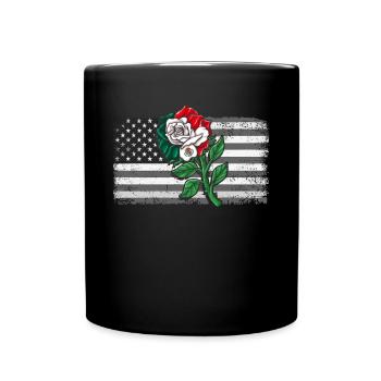 Mexique Mexique Cadeau mexicain Flag Football - Mug uni - noir - Devant