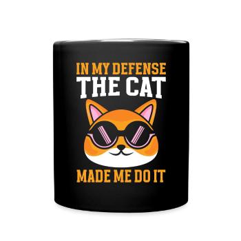 Cat Dad Gifts - Tasse einfarbig - Schwarz - Vorne