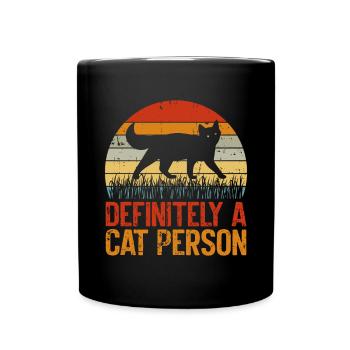 Cat Dad Gifts - Tasse einfarbig - Schwarz - Vorne
