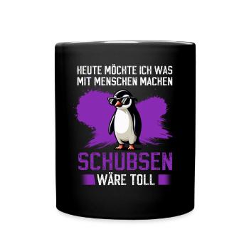 Today I want to do something with people Push - Full Colour Mug - black - Front