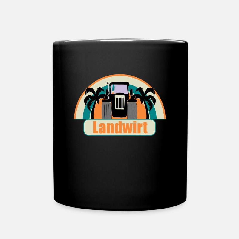 Landwirt - Bauer - Tasse einfarbig - Schwarz