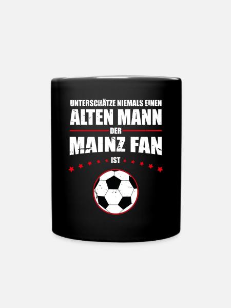 Alter Mann - Mainz Fan | Retro Vintage Design - Tasse einfarbig - Schwarz