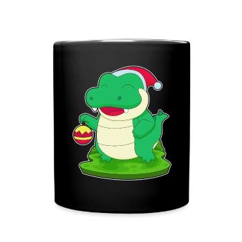 Bal de Noël des Crocodiles - Mug uni - noir - Devant