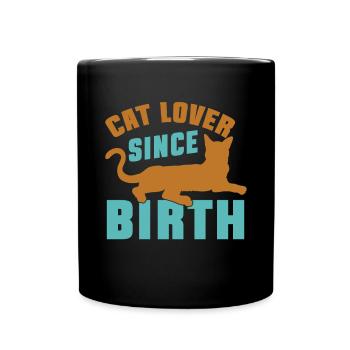 Cat Dad Gifts - Tasse einfarbig - Schwarz - Vorne