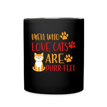 Cat Dad Gifts - Tasse einfarbig - Schwarz - Vorne