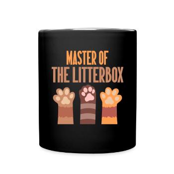 Cat Dad Gifts - Tasse einfarbig - Schwarz - Vorne