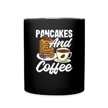 Funny Pancake Lover Gift - Full Colour Mug - black - Front