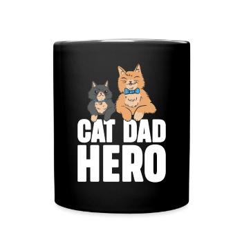 Cat Dad Gifts - Tasse einfarbig - Schwarz - Vorne