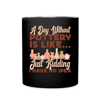 Poterie Céramiste Artiste Un Jour - Mug uni - noir - Devant