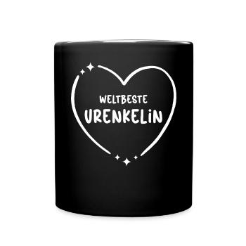 Ur Enkelin Urenkel Mädchen Beste Ur-Enkeltochter - Tasse einfarbig - Schwarz - Vorne