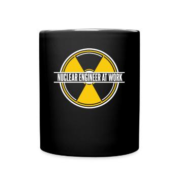 Nuklearingenieur bei der Arbeit Energie Uran Kernkraft - Tasse einfarbig - Schwarz - Vorne