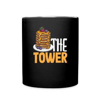 Lustiges Pfannkuchenliebhaber Geschenk - Tasse einfarbig - Schwarz - Vorne
