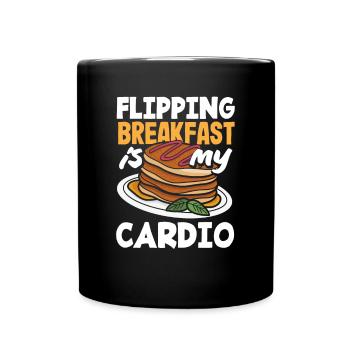Funny Pancake Lover Gift - Full Colour Mug - black - Front