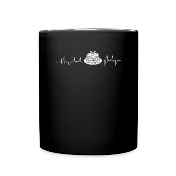 Funny Pancake Lover Gift - Full Colour Mug - black - Front