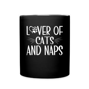 Cat Dad Gifts - Tasse einfarbig - Schwarz - Vorne