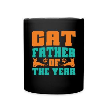 Cat Dad Gifts - Tasse einfarbig - Schwarz - Vorne