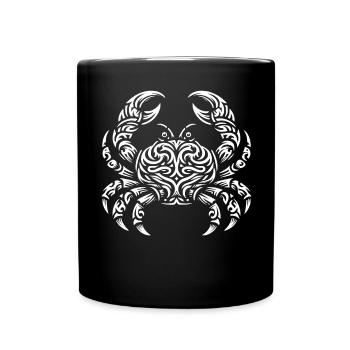 Crabe tribal - Mug uni - noir - Devant