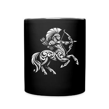 Archer centaure tribal - Mug uni - noir - Devant