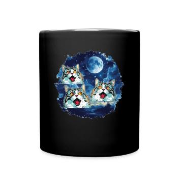 La vie est meilleure avec les chats - Mug uni - noir - Devant