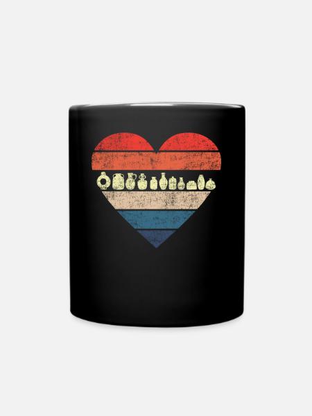 Pottery Ceramics Artist Heart - Tasse einfarbig - Schwarz