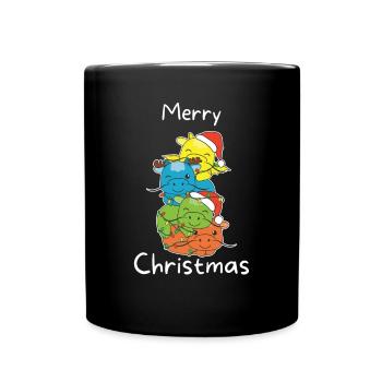 Dragon Christmas Tree Christmas Animals Dragon - Full Colour Mug - black - Front