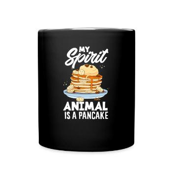 Funny Pancake Lover Gift - Full Colour Mug - black - Front